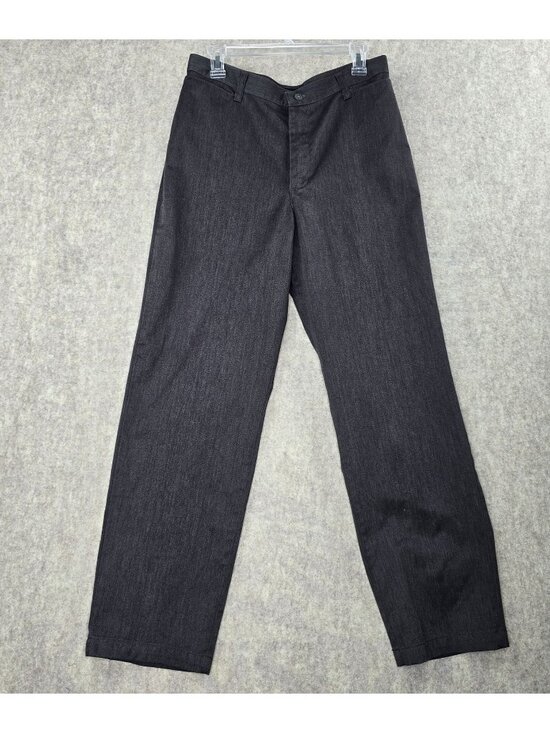 Stretch Riders Pants - Stretch Riders Womens Stretch Pants Dark Grey Size 12M Relaxed Straight Cotton